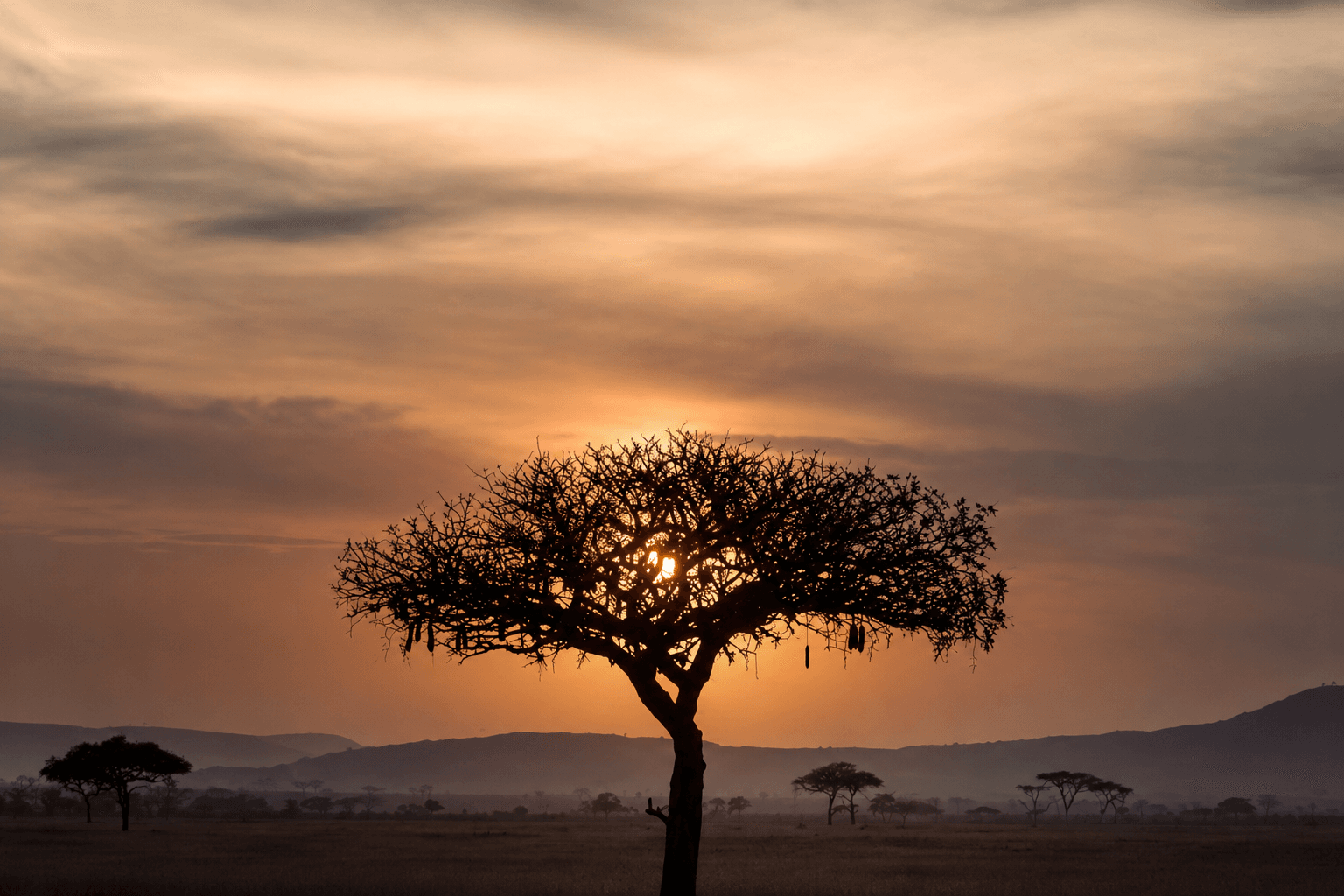A stunning landscape of the Drakensberg mountains in South Africa